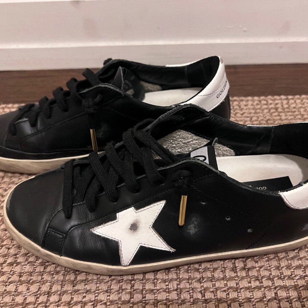 Golden Goose Super-Star Sneakers - Black - Size 39